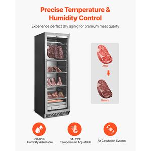 Frigorifero per Stagionatura a Secco da 298 LBS, Attrezzatura da Cucina Commerciale con Controllo Preciso di Temperatura e Umidità - Product Image 3