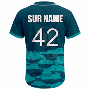 Ensemble d'uniformes de baseball personnalisés, faible MOQ, livraison rapide, vêtements d'équipe USA, sublimation, polyester respirant, OEM - Product Image 3