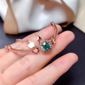 Collection Tendance Bracelet Tennis Romantique en Moissanite 925 Or Rose Taillé, en Argent Sterling Plaqué Or Rose pour Femme - Product Image 5
