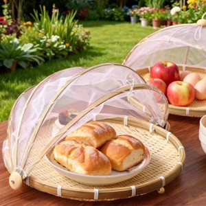 Handmade Bamboo Winnowing <b>Basket</b> Natural Woven Bamboo Tray For Wall Decor Kitchen <b>Display</b> Storage Wholesale Supplier - Product Image 2