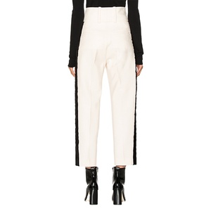 Pantalon droit coupe ajustée pour femmes pantalon décontracté respirant pour l'été ODM taille XS XL technique lavée Logo décoration 2025 - Product Image 3