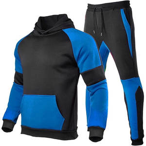 Mens Sportswear Tracksuit Full <b>Zip</b> <b>Hooded</b> Sweatshirt Jogger Pants Athletic Casual Outfit for Gym Training - Product Image 1