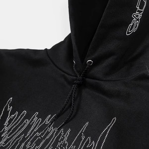เสื้อฮู้ดซิปคุณภาพพรีเมียมสั่งทำพิเศษ ผ้าฝ้าย 100% สำหรับผู้ชาย ประดับเพชรเทียม ออกแบบเองได้ สไตล์สตรีทแวร์ ยูนิเซ็กซ์  รับผลิตเสื้อสเวตเชิ้ตพร้อมโลโก้ C - Product Image 4