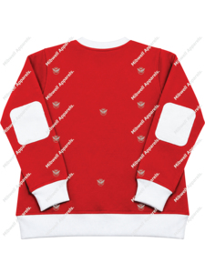 Nouveau Sweat-shirt Rouge Col Rond Femme DST avec Imprimé Lettres J13, Manches Longues, Tricoté, Décontracté, pour l'Automne - Product Image 2