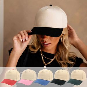 Gorra de Béisbol de 5 Paneles para Niños y Adultos, Nueva Moda 2025, de Algodón, Deportiva, de Dos Tonos, con Cierre a Presión - Product Image 4