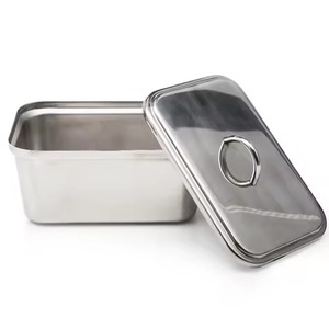 Organizador de desayuno, plato de metal para mantequilla con tapa, caja de almacenamiento de mantequilla para mesa de comedor - Product Image 6