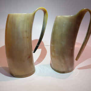 Best Quality Handmade <b>Ceramic</b> Drinking Horn <b>Mugs</b> Perfect for Home Wedding Party and Event Use Bulk Supply from India Exporter - Product Image 2