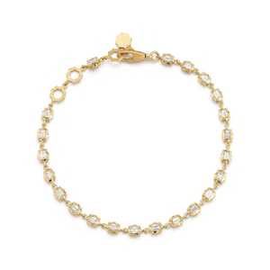 Baguette Cut Link Adjustable Tennis <b>Bracelet</b> Lab Grown Diamond Classic Style Custom Everyday Wear IGI Certified 14K 18K <b>Solid</b> - Product Image 1