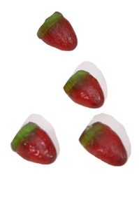 3D strawberry-shaped gummy <b>candy</b> with rich flavor extracted from natural fresh fruits suitable for all ages - Product Image 5