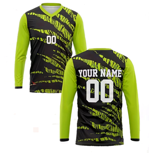 เสื้อยืดซับลิเมชั่นผู้ชาย คอวี ไซส์ใหญ่ แขนยาว สวมหัว ใส่ได้ทั่วไป ทรงปกติ ผ้าเรียบ พิมพ์ลายตามสั่งสำหรับผู้ใหญ่ 100% - Product Image 2