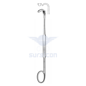 Retractor Meyerding de 18 cm (7 pulgadas) con hoja en forma de silla de montar Figura 6 de 6 x 4 mm, de acero inoxidable, reutilizable, para uso médico. - Product Image 1