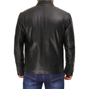 New High Quality <b>Men's</b> <b>Leather</b> Motorcycle <b>Jacket</b> Distressed Fashionable Custom Impresso International Eco-Friendly Windproof - Product Image 5
