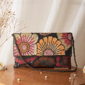 Bolso de Mano con Bordado de Cuentas, Diseño Floral, Moda de Verano, el Mejor Regalo para Mujeres, para Fiestas, Bodas y Uso Diario, Precio B2B - Product Image 5