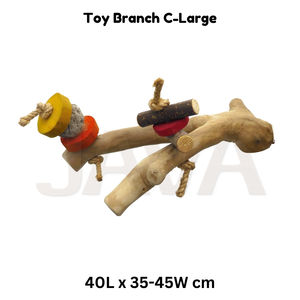 Rama de Madera de Café Ecológica y Duradera para Pájaros, Juguete para Pájaros C L - Product Image 2