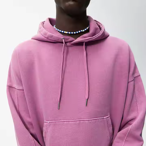 Sweat-shirt à capuche personnalisé pour homme, 350 g/m², en molleton, coupe ample, style streetwear, avec logo personnalisé, fournisseur en gros - Product Image 5