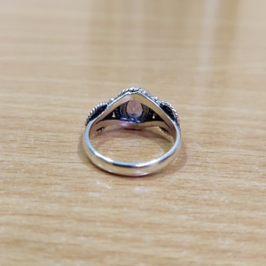 Anillo de piedras preciosas de plata amatista facetada anillo de piedra púrpura mejor anillo de Plata de Ley 925 - Product Image 4