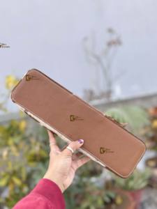 Hand Tooled Leather <b>Heat</b> Resistant Leather Travel Case Western Hair Straightener Cases Perfect Organizer for Hair Tools - Product Image 3