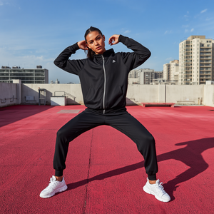 Conjunto Deportivo Ligero de Poliéster con Cierre de Cremallera, Ropa Deportiva Informal para Fitness, Personalizable OEM - Product Image 5