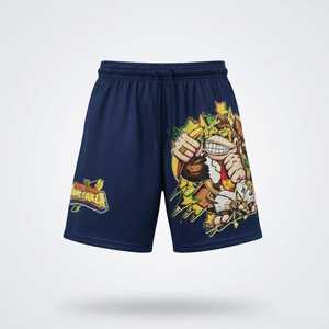 Shorts de sport en mesh 100% polyester, personnalisés par sublimation, entrejambe 7 pouces, shorts de basket en mesh - Product Image 5