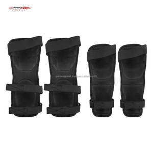 Protection de genoux pour moto sur mesure, protections épaisses professionnelles, noires, tailles M et XL pour adultes, fabricant Spring - Product Image 2