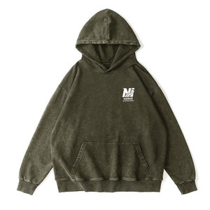 Sudaderas con capucha para hombre con diseño distintivo y lavado ácido, hechas de tela de mezcla de algodón para un estilo relajado, para el día a día, viajes y comodidad al aire libre. - Product Image 1