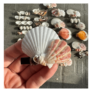 Pinces à cheveux en coquillage, résine et métal de qualité supérieure, élégantes, pour un usage quotidien, fabriquées au Vietnam. - Product Image 6