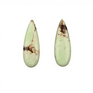 Haute qualité naturel citron chrysoprase Quartz perles 10x30mm poire forme Briolette bijoux en vrac faisant des résultats approvisionnement en gros - Product Image 1