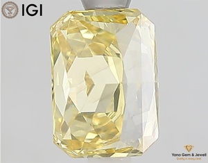 เพชรทรง RADIANT พร้อมใบรับรอง IGI น้ำหนัก 1.51 กะรัต สีเหลืองสดใส ระดับความสะอาด VVS2 เพชร CVD ที่เพาะเลี้ยงในห้องปฏิบัติการ เหมาะสำหรับแหวน - Product Image 4