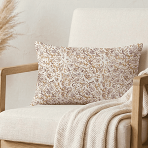 Taie d'oreiller de luxe en coton doux imprimé floral 12x20, taille personnalisée, pour lit et décoration, motif imprimé au bloc - Product Image 3