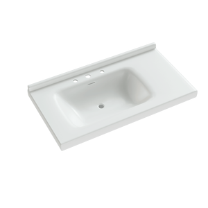 Mobili bagno moderni da 36 pollici con lavabo singolo a incasso, 2 ante e 4 cassetti - Soluzione solo lavabo - Product Image 2