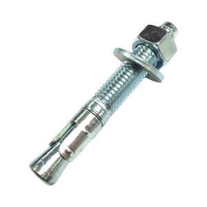 Boulon d'expansion industriel en acier avec écrou hexagonal, surface galvanisée, M10, capacité 4600 KGF pour un fixation sécurisée - Product Image 1