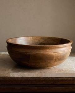 Tazón de Madera Natural para Cena, Desechable, Ecológico, Hecho a Mano, de Lujo, Clásico, para Servir Alimentos, Acabado Liso, para Ensaladas, Sopas, Arroz - Product Image 4