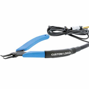 Pince à pincettes de précision premium à pointe large coudée pour micro-soudure de bijoux permanents, en acier inoxydable antistatique - Product Image 3