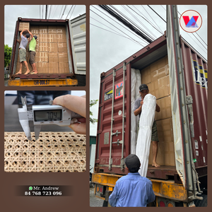 ม้วนตาข่ายหวายพลาสติกสีน้ำตาลสำหรับตกแต่งเฟอร์นิเจอร์ในร่มและกลางแจ้ง เก้าอี้ ตู้ ขนาด 15 เมตร คุณภาพสูง - Product Image 2