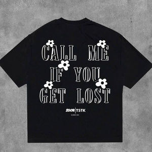 เสื้อยืดโอเวอร์ไซส์ แขนสั้น ลายพิมพ์ซิลค์สกรีน สไตล์ลำลอง ผ้าฟลีซ ทรงปกติ คอกลม ป้องกันขนร่วง - Product Image 4