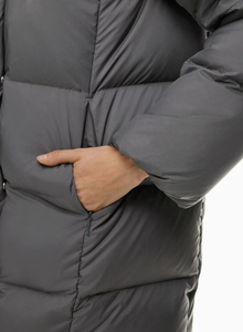 Manteau long en duvet pour homme, style classique international, doux, respirant, léger, à capuche, décontracté, confortable, streetwear - Product Image 4