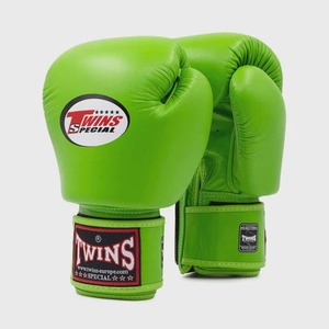 Guantes de Boxeo de Cuero Azules Twins, Venta al por Mayor, con Cierre de Gancho y Bucle, Correas Ajustables para Kick Boxing y Artes Marciales - Product Image 4