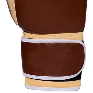 Guantes de Boxeo de Cuero Marrón Harry Johnson Production, Cierre de Cordones en los Dedos, para Adultos, Unisex, Equipo de Entrenamiento de Artes Marciales - Product Image 4