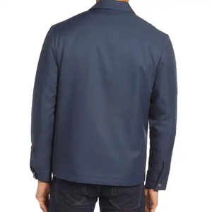 Chaqueta Deportiva Ligera de Nailon Azul Marino, Cortavientos, con Botones a Presión, Ropa Casual de Calle para Hombre y Mujer - Product Image 3