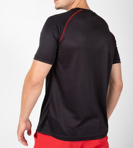 T-shirt de sport personnalisé pour homme à séchage rapide en polyester, décontracté, uni, pour la gym, l'entraînement, la course à pied, haut athlétique uni - Product Image 4