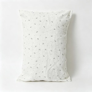 Housse de coussin carrée avec imprimé végétal, style moderne, respirante, fermeture éclair, usage hôtelier, 100% lin, décoration intérieure - Product Image 1
