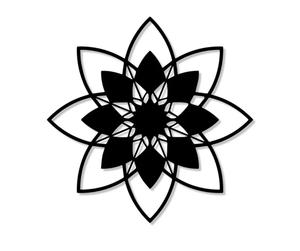 Modern Metal Geometric Wall <b>Art</b> Black Finish Handmade Decor for Home Decoration Medium 25-32 Inch Boho Style - Product Image 6