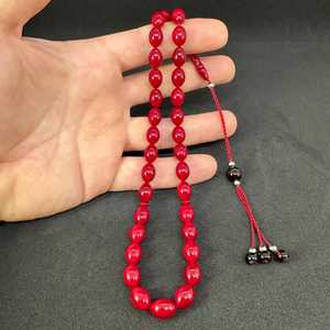 Chapelet islamique Misbaha en résine étanche fait main, Tasbih religieux, Cadeau de Ramadan et de l'Aïd, Décoration d'intérieur, Ange circulaire - Product Image 1