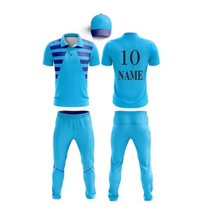 Uniformes de cricket d'été de qualité supérieure 100% polyester, séchage rapide, respirants, couleurs personnalisées, noms d'équipe, impression par sublimation, créez votre design - Product Image 2