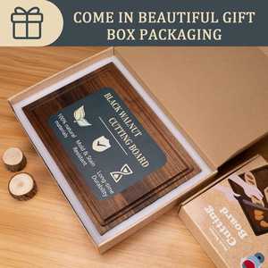 Tabla de cortar de madera maciza gruesa |   Tabla de Cortar Lisa y Pulida para Cortar Carne, Pescado y Verduras - Product Image 4