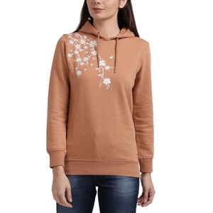Sudadera Oversize de Algodón Orgánico para Mujer 2024, Cuello Redondo, Color Sólido, con Bordado, Ecológica, Marca Privada - Product Image 1
