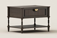 Table de chevet en bois de frêne de qualité supérieure, fabriquée à la main, avec tiroir de rangement, pour chambre à coucher ou appartement, disponible pour une livraison mondiale