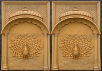 Cadres en bois pour toile de fond de scène de mariage, cadre mural Jali classique, décoration indienne traditionnelle, fait main, durable, taille personnalisée, moderne