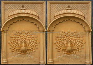 Cadres en bois pour toile de fond de mariage, cadre mural classique Jali, décoration traditionnelle indienne, artisanat durable, taille personnalisée, entrée - Product Image 4