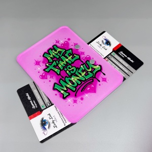 Lucky Lash <b>Tools</b> New Custom Acrylic Tray Rectangle Palette Eyelash Extension <b>Tool</b> <b>Pink</b> With Magnet Fit Sustainable Lash Tiles - Product Image 6